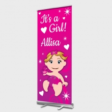 Baby Girl Roll up Banner