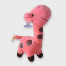 Roze knuffel giraffe