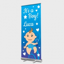 Baby Boy Roll up Banner