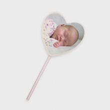 Witte chocolade hartjes lolly