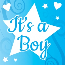 It's a Boy uitnodigingen