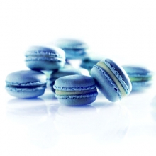 Blauwe Macarons