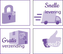 Veilig betalen met iDEAL. Snelle levering. Niet goed, geld terug.