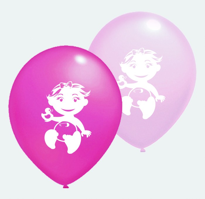Geboorte meisje ballonnen